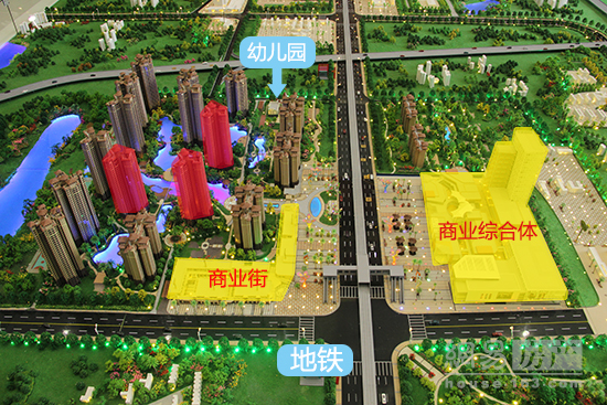 荔富湖畔沙盘展示